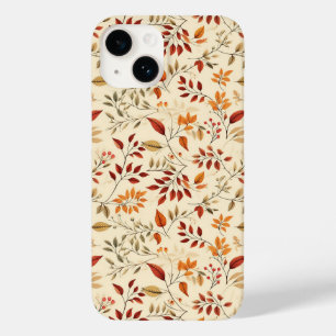 Elegant herfst bloemmotief Case-Mate iPhone 14 hoesje