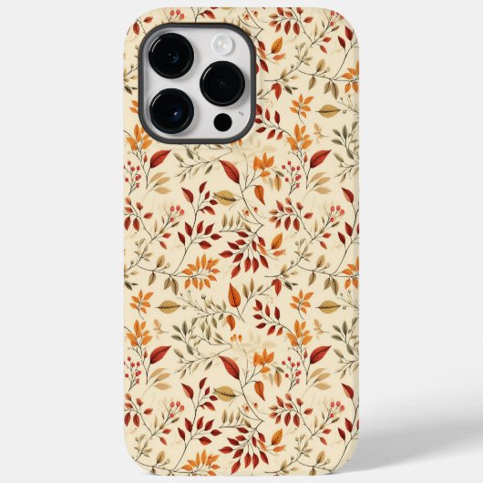 Elegant herfst bloempatroon Case-Mate iPhone case (Achterkant)