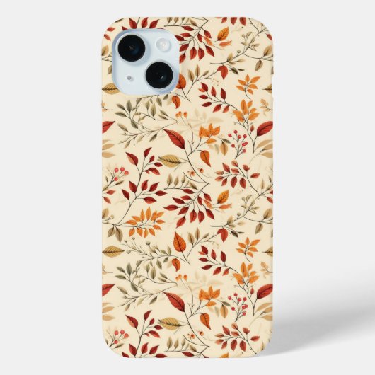 Elegant herfst bloempatroon Case-Mate iPhone case (Achterkant)
