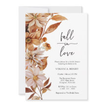 Elegant Herfst Bridal Shower Invitation