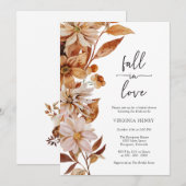 Elegant Herfst Bridal Shower Invitation Kaart (Voorkant / Achterkant)