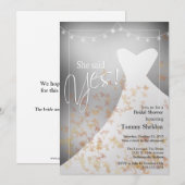 Elegant Herfst Bridal Shower Invitation Kaart (Voorkant / Achterkant)