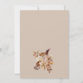 Elegant Herfst Bridal Shower Invitation Kaart (Achterkant)