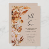 Elegant Herfst Bridal Shower Invitation Kaart (Voorkant / Achterkant)