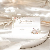 Elegant herfst Datumnachtideeën. Datum plaatsing o Informatiekaartje