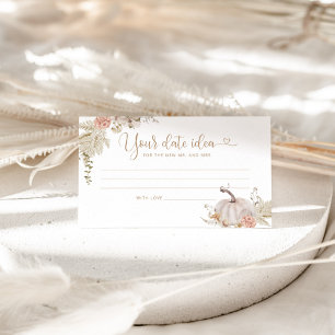 Elegant herfst Datumnachtideeën. Datum plaatsing o Informatiekaartje