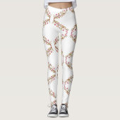 Elegant Herfst Design Aangepaste Leggings (Voorkant)
