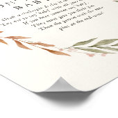 Elegant Herfst, die geen Baby mag zeggen Poster (Hoek)