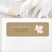 Elegant Herfst esdoornblad retour adreslabel Etiket (Insitu)