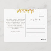 Elegant Herfst Eucalyptus Moving Announge Briefkaart (Achterkant)
