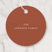 Elegant Herfst Floral Happy Thanksgiving Bedankjes Labels (Achterkant)