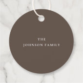 Elegant Herfst Floral Happy Thanksgiving Bedankjes Labels (Achterkant)