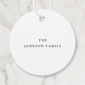 Elegant Herfst Floral Happy Thanksgiving Bedankjes Labels (Achterkant)