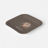 Elegant Herfst Floral Thanksgiving Papieren Bordje (Gebogen)