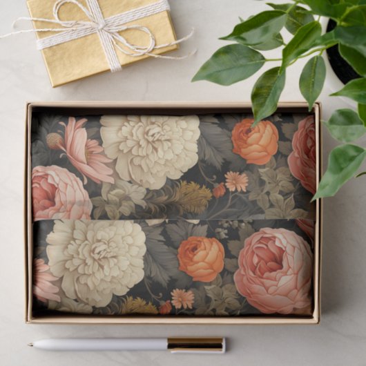 Elegant Herfst Floral Tissuepapier (Geschenk)