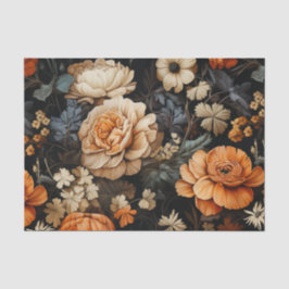 Elegant Herfst Floral Tissuepapier