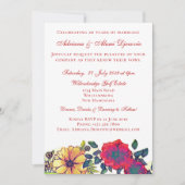 Elegant Herfst Floral Waterverf Vow Renewal Weddin Kaart (Voorkant)