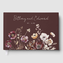 Elegant Herfst Floral Wedding Gastenboek