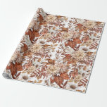Elegant Herfst floral wrapping papier<br><div class="desc">Elegant herfst floral wrapping papier. Geweldig voor het inpakken van geschenken en het versieren voor een herfst baby shower of bruiloft</div>