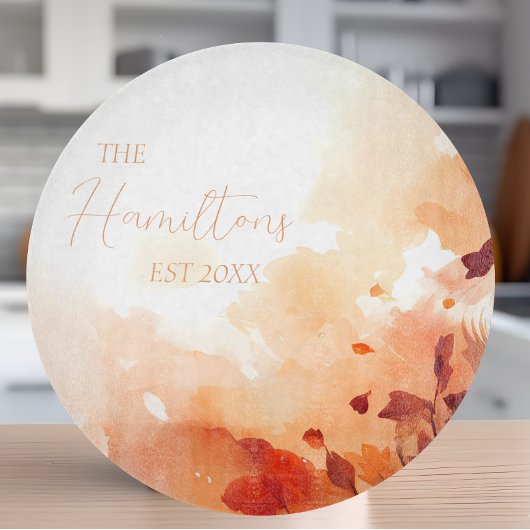 Elegant Herfst gebladerte Custom Snijplank