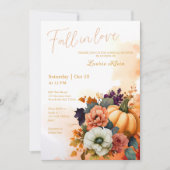 Elegant Herfst Geel Waterverf Vrijgezellenfeest Kaart (Voorkant)