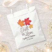 Elegant Herfst in Love Autumn Leaves Wedding Bedankzakje (Geknipt)