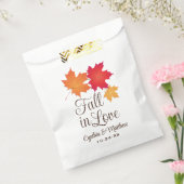 Elegant Herfst in Love Autumn Leaves Wedding Bedankzakje (Gezegeld)