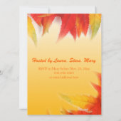 Elegant herfst leest Thanksgiving diner Kaart (Achterkant)