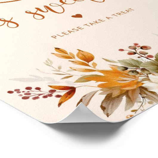 Elegant herfst Love neemt een Poster (Hoek)