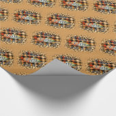 Elegant  Herfst Love Pumpkin Cadeaupapier (Hoek)