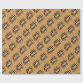 Elegant  Herfst Love Pumpkin Cadeaupapier (Vlak)