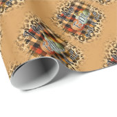 Elegant  Herfst Love Pumpkin Cadeaupapier (Rol Hoek)