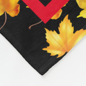 Elegant  Herfst Love Pumpkin Fleece Deken (Hoek)