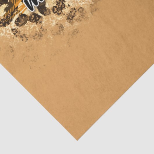 Elegant Herfst Love Pumpkin Tissuepapier (Detail)