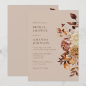 Elegant Herfst Modern Vrijgezellenfeest Kaart (Voorkant / Achterkant)