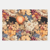 Elegant herfst oogstpatroon stijlvol chic inpakpapier vel (Voorkant 3)
