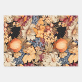 Elegant herfst oogstpatroon stijlvol chic inpakpapier vel (Voorkant)
