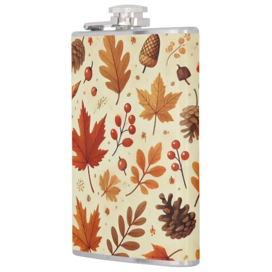 Elegant Herfst patroon Heupfles (Links)