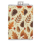 Elegant Herfst patroon Heupfles (Achterkant)