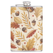 Elegant Herfst patroon Heupfles (Voorkant)