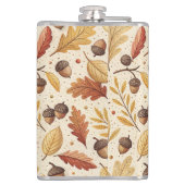 Elegant Herfst patroon Heupfles (Achterkant)