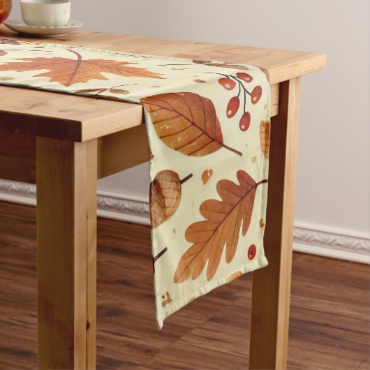 Elegant Herfst patroon Lange Tafelloper (Voorbeeld)