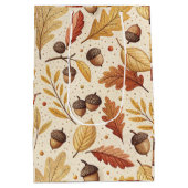 Elegant Herfst patroon Medium Cadeauzakje (Achterkant)