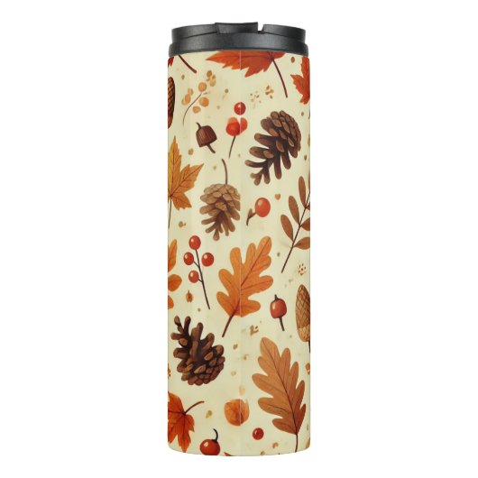 Elegant Herfst patroon Thermosbeker (Achterkant)