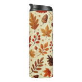 Elegant Herfst patroon Thermosbeker (Geroteerd rechts)