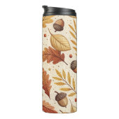 Elegant Herfst patroon Thermosbeker (Geroteerd rechts)