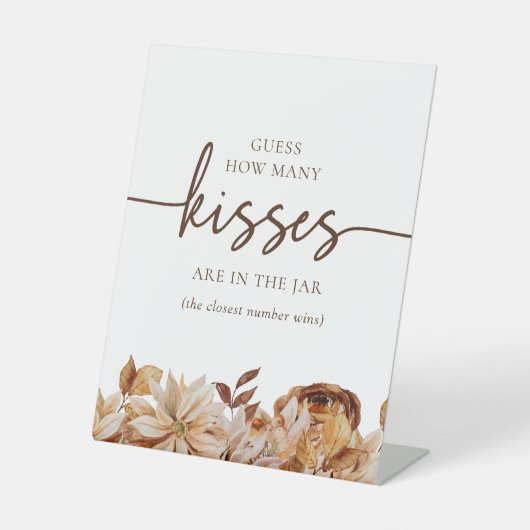 Elegant Herfst Pedestal Sign Reclamebord Met Voetstuk (Voorkant)