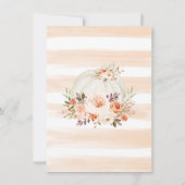 Elegant Herfst pompoen Floral drive by Vrijgezelle Kaart (Achterkant)