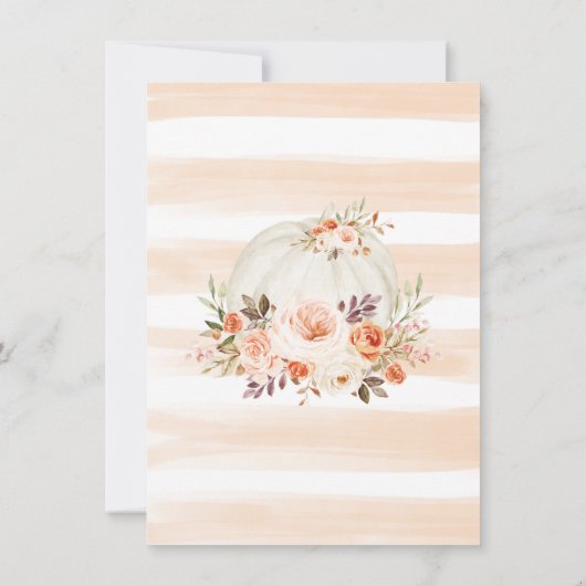 Elegant Herfst pompoen Floral drive by Vrijgezelle Kaart (Achterkant)