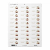 Elegant Herfst Pompoen Trouw Retouradres Etiket (Full Sheet)
